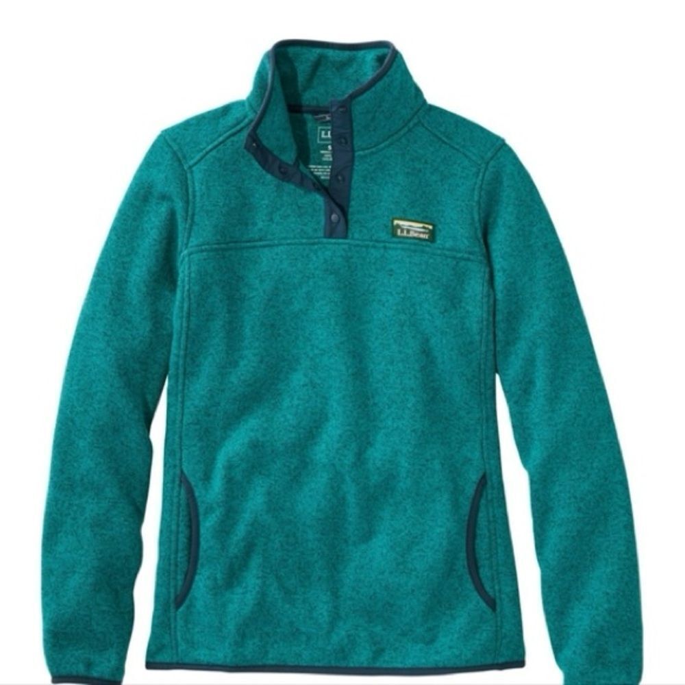L.L Bean Hoodie Quarter Snap XS